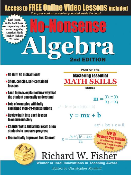 Cover image for No-Nonsense Algebra